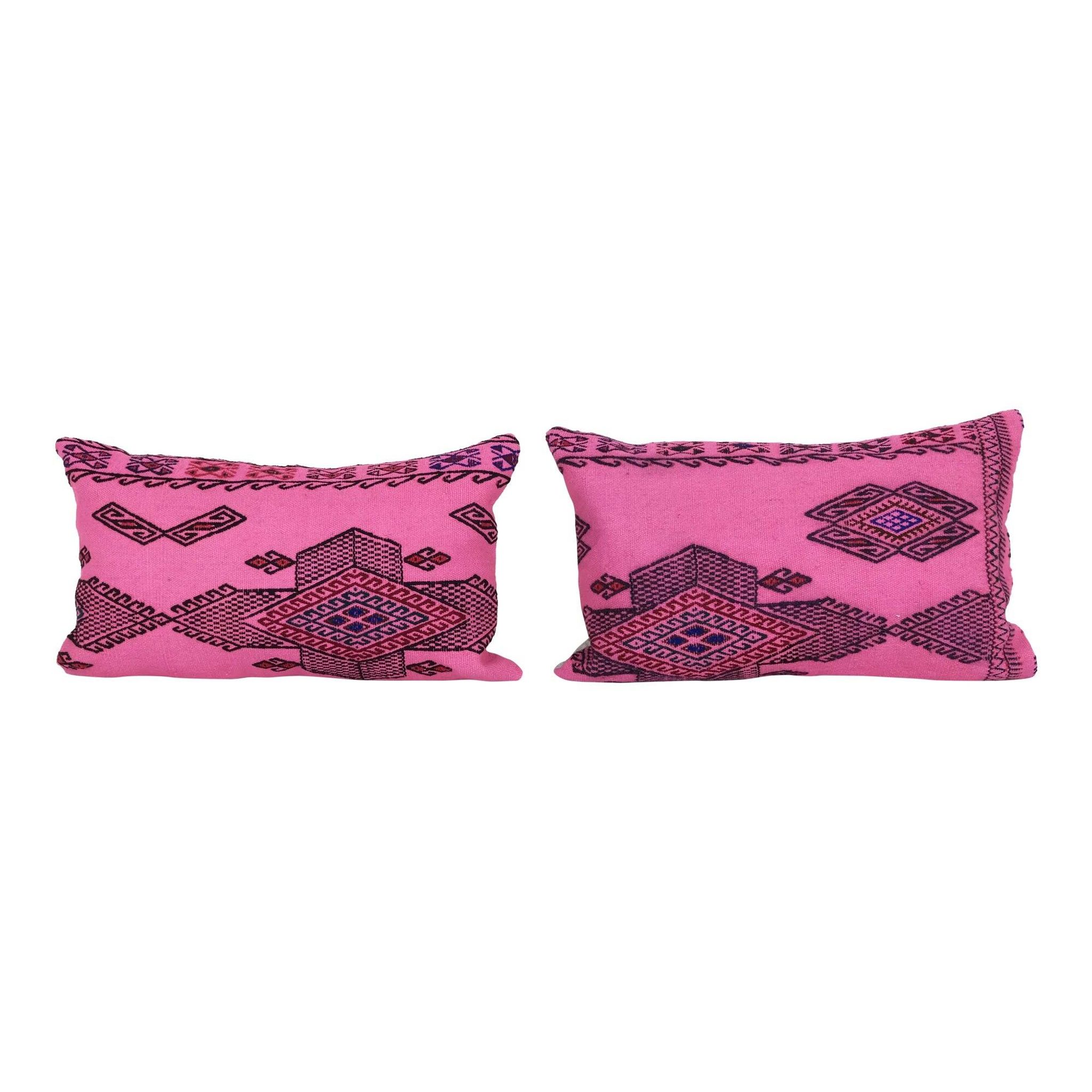 Set of 2 vintage kilim cushion covers 36x61 cm