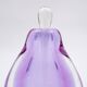 Flacon à parfum en verre soufflé violet « Sommerso »