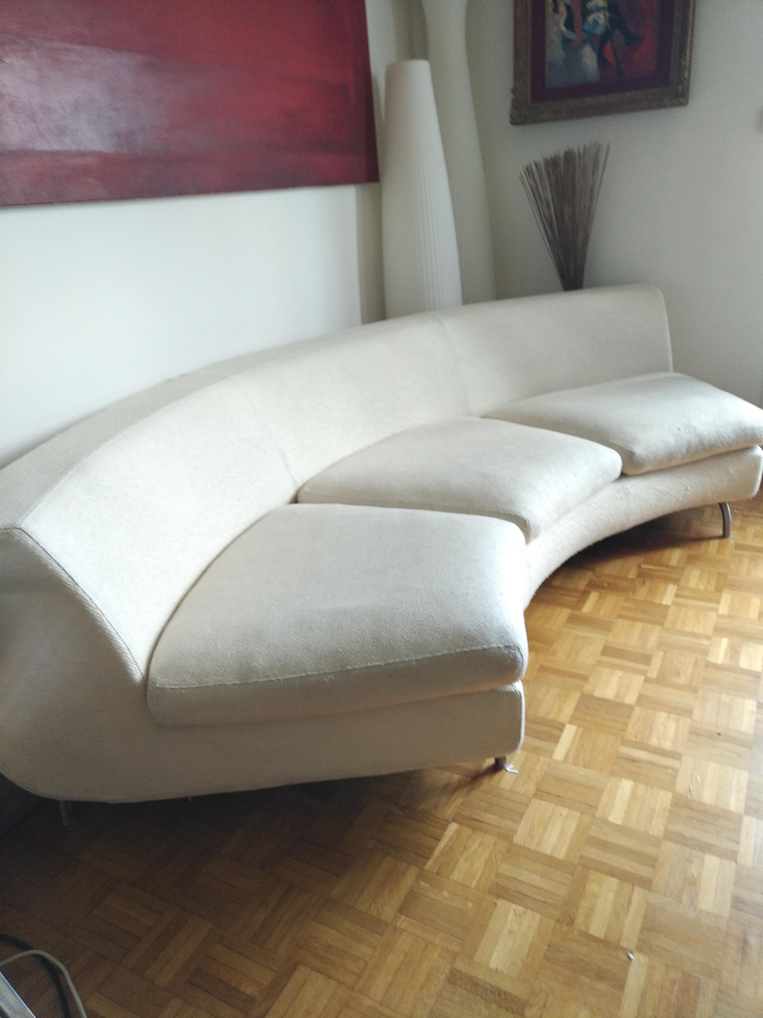 Canape arc de cercle minotti