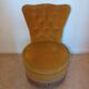 Fauteuil crapaud moutarde