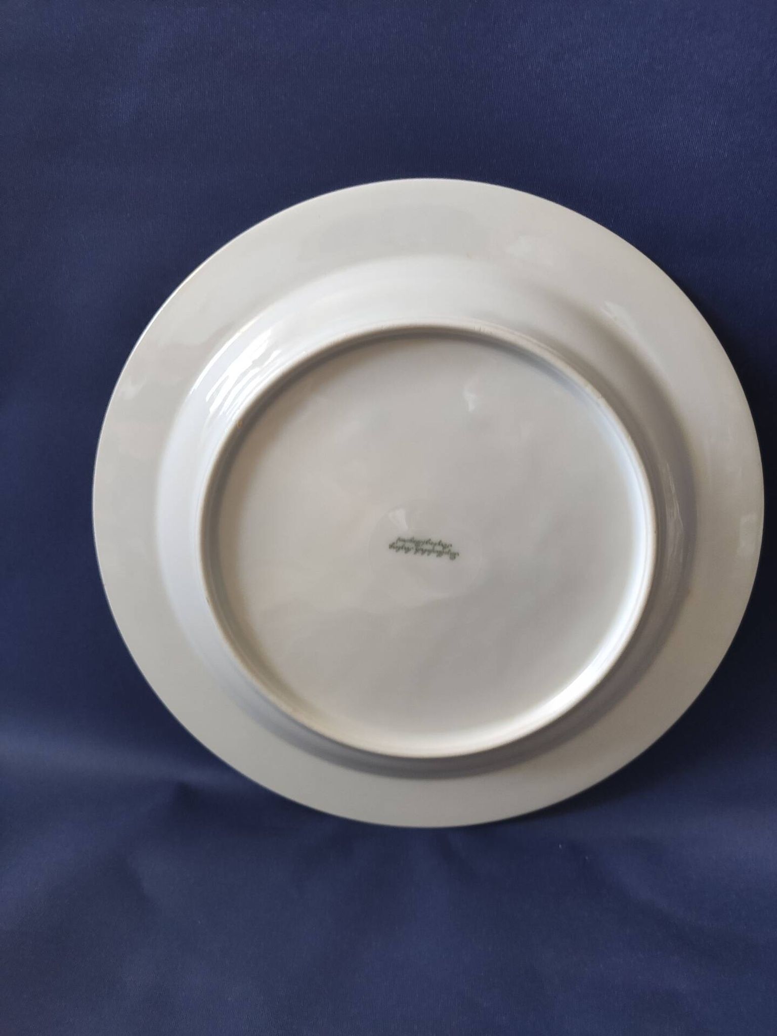 Set of 6 dinner plates and 4 dessert plates, made of porcelain.