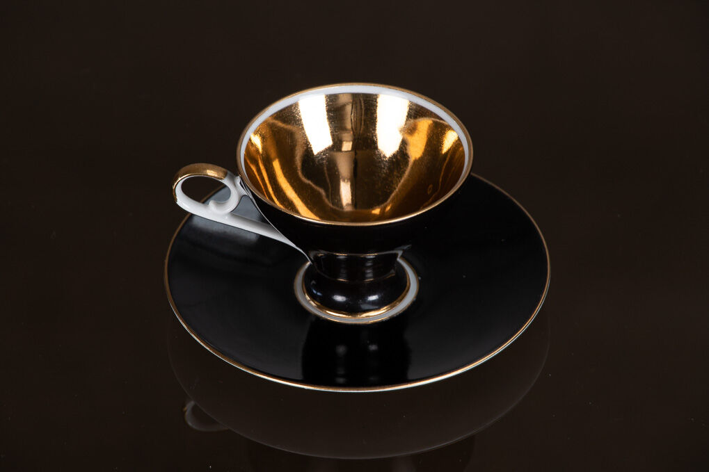 Set Cup and saucer in porcelain Bavaria 1950