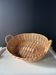 Handmade woven wicker basket