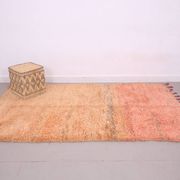 Peach Vintage Handmade Wool Rug 153 x 252 cm - Berber Rug - Old Morocco Rug