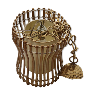 Rattan hanging lamp