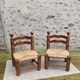 Lot de deux chaises basses