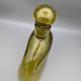 Cognac decanter in bubbled blown glass