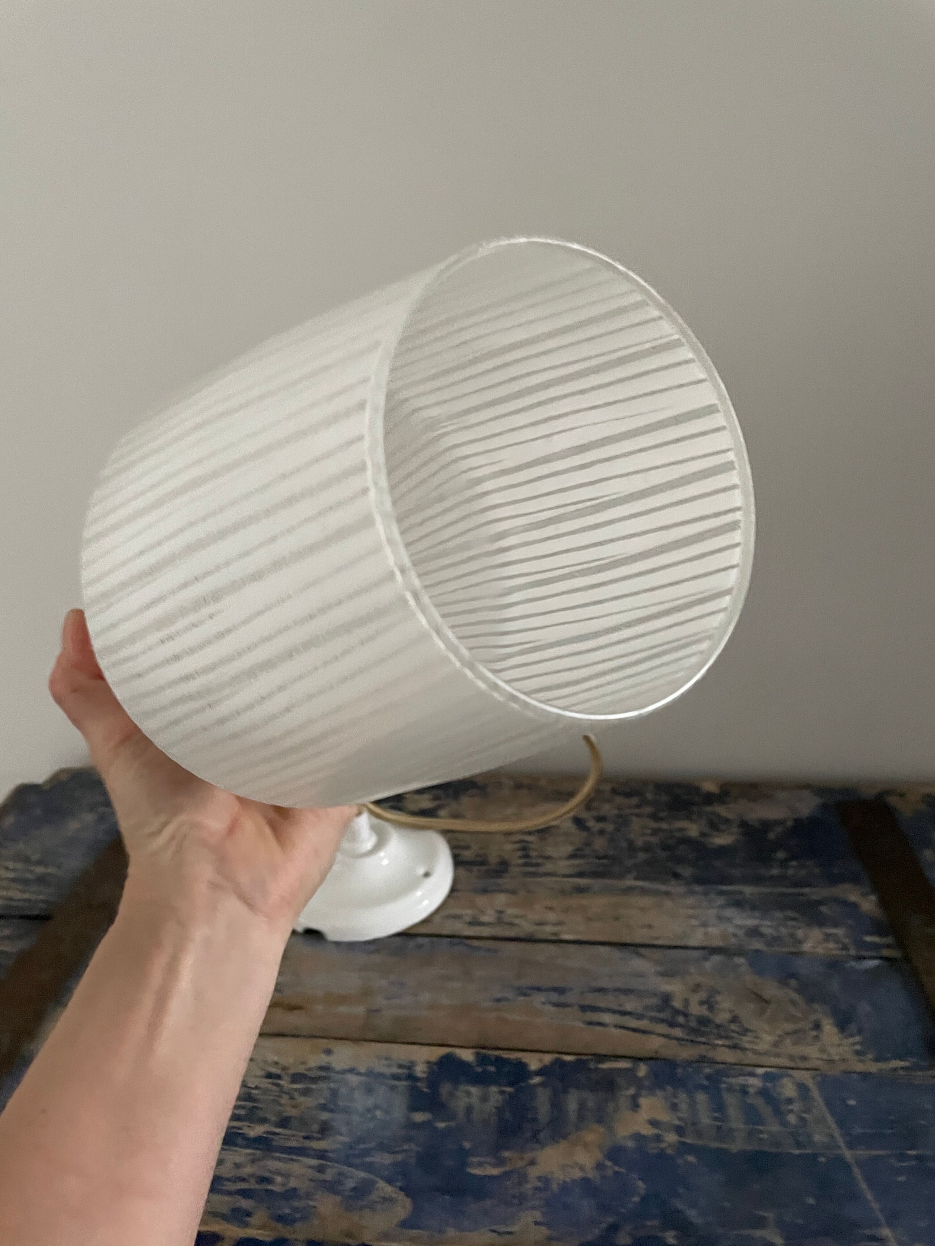 New electrified white Scandinavian pendant lamp