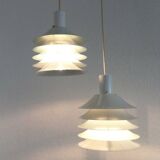 Danish mid-century lamellar suspensions by Lyfa, 1960s, set of 2.