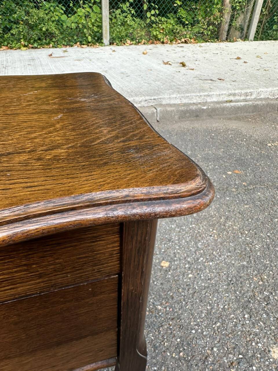 Nightstand - work table - wooden sewing box in Louis XV style 197