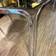 Chromed dining table