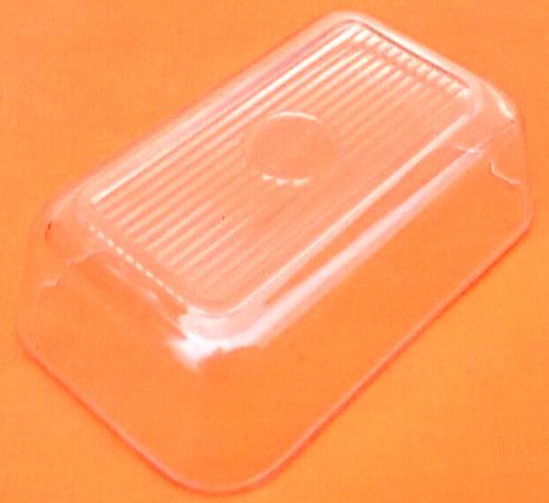 Duralex butter dish France 1950s transparent glass