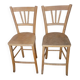 Paire de chaises bistrot hautes années 50