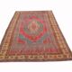 5x8 Red & Blue Oriental Tribal Turkish Rug, 144x245Cm