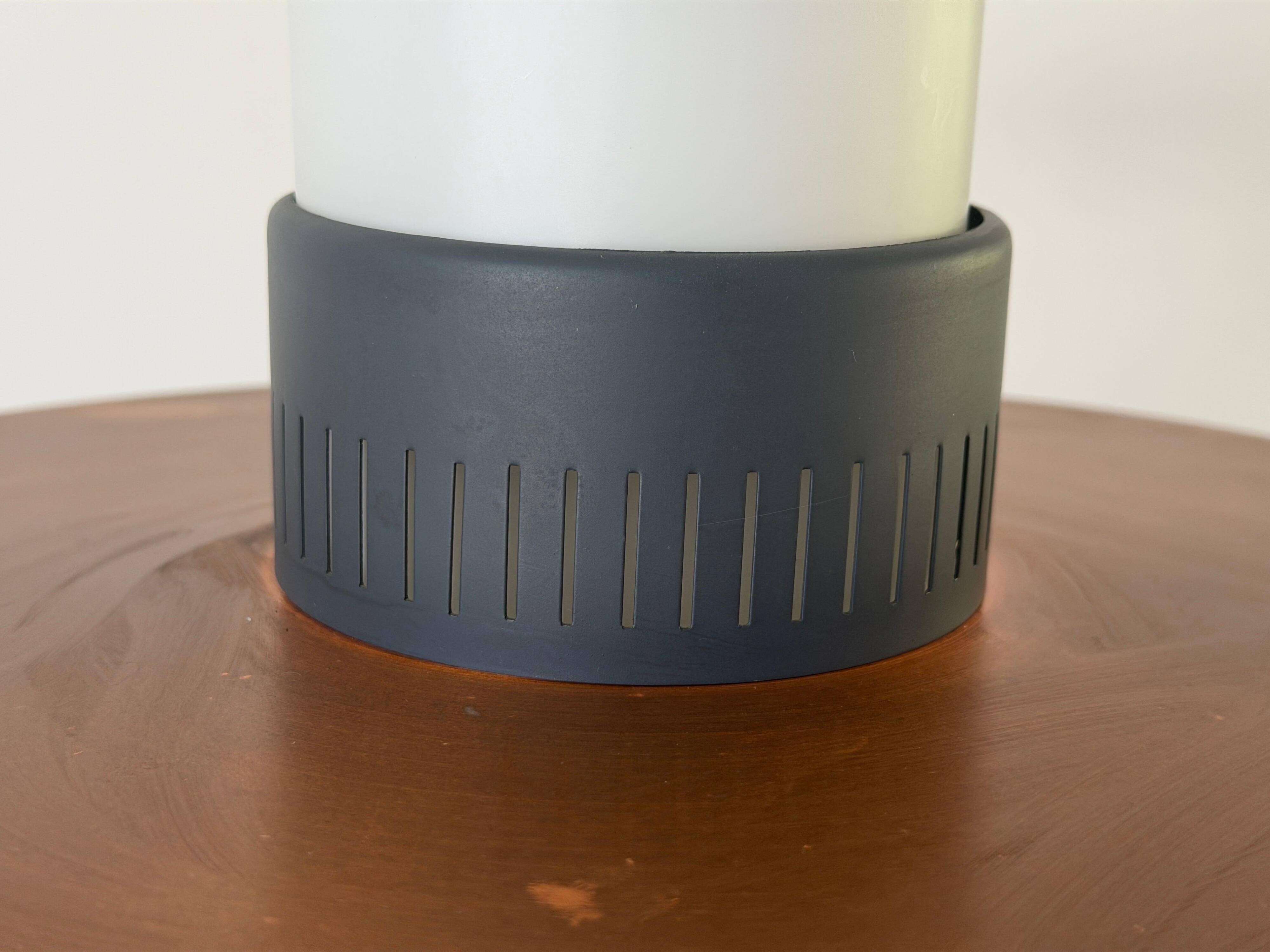 Glass ceiling light with a copper-coloured metal frame, 1960s, Germany.