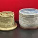 Large enameled stoneware water butter dish signed anne farcis? 14 x 12 cm