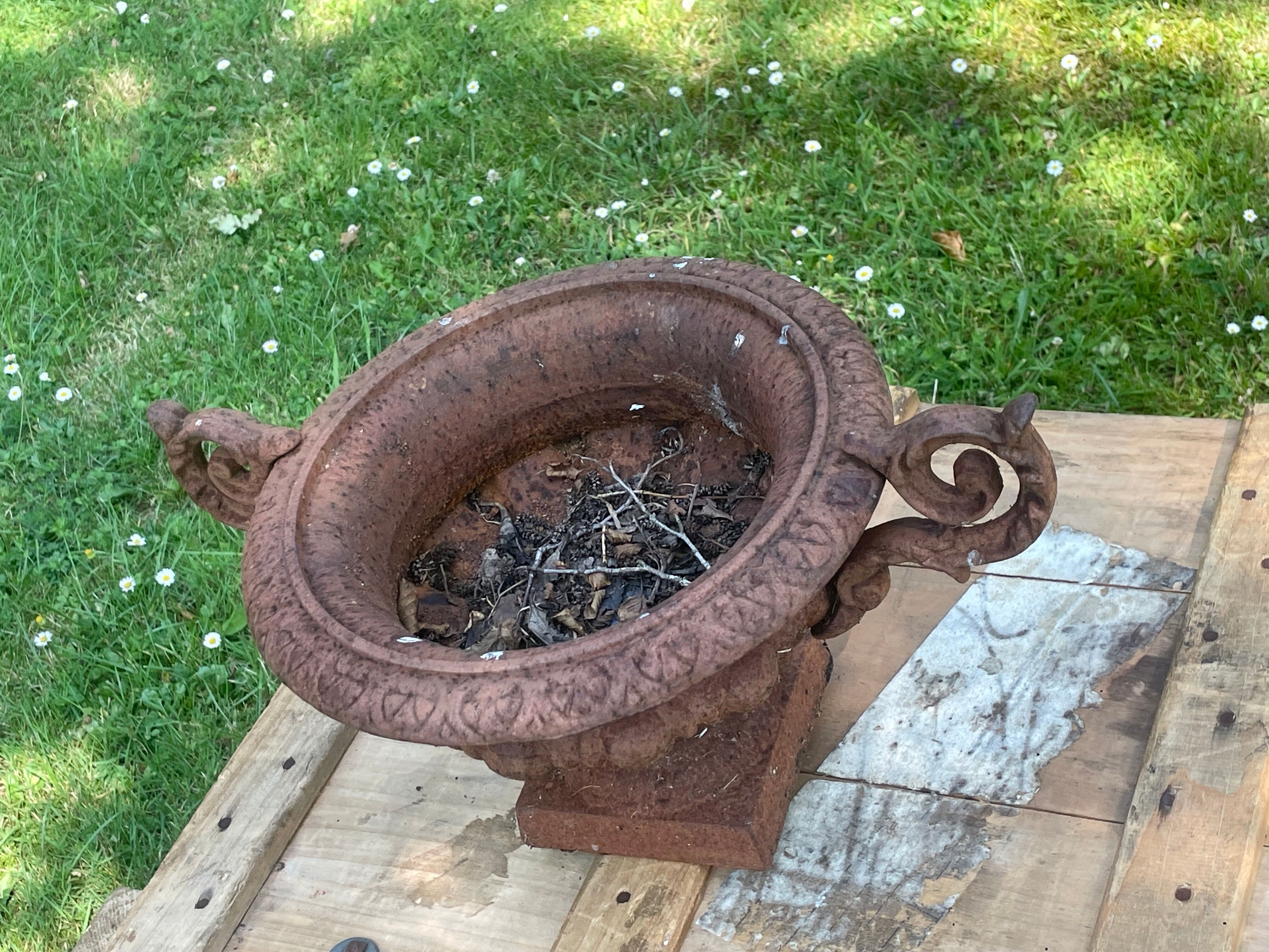 Medici vase cast iron / garden or interior decoration