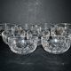 Lorraine crystalware set of 9 cut crystal bowls model Junon Lemberg Chantilly