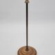 Contemporary wood and brass lamp base