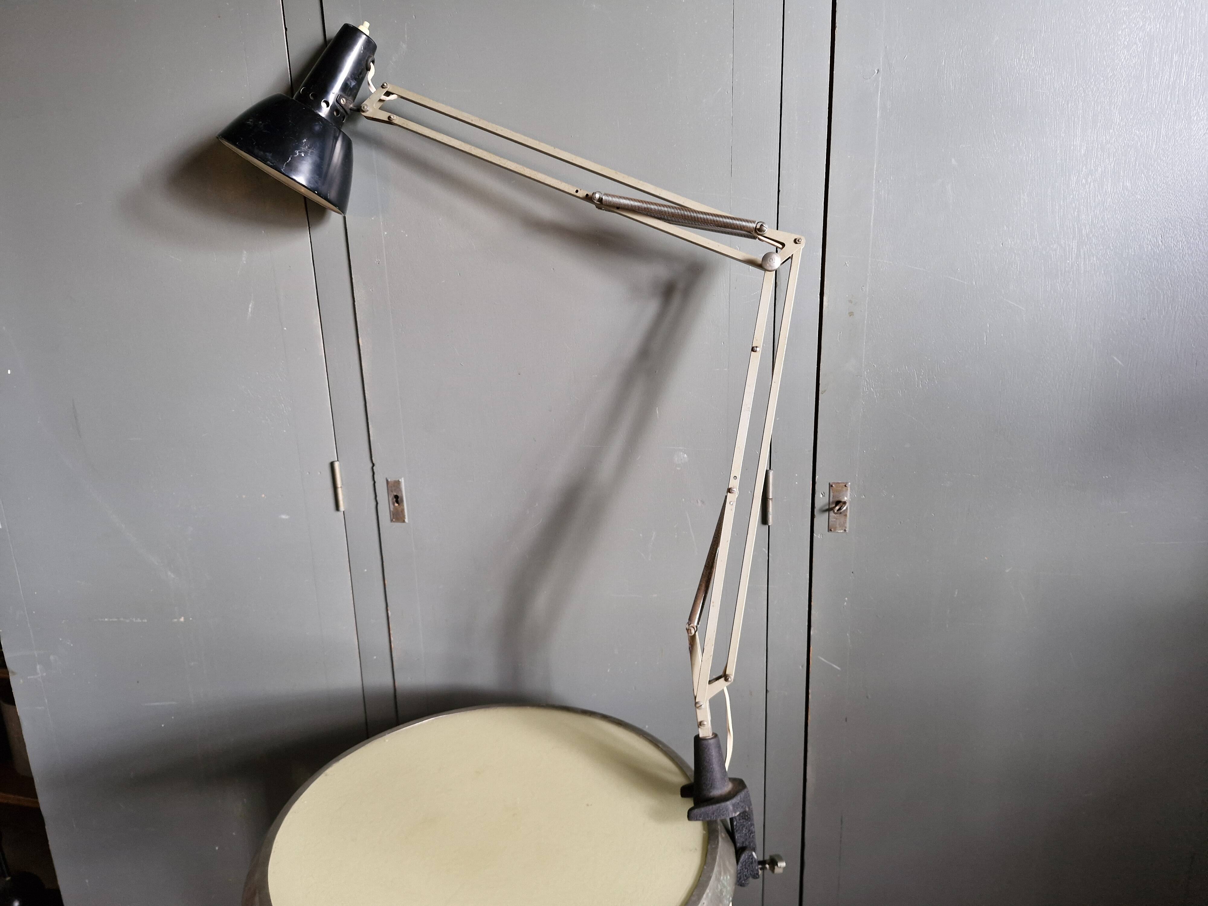 Old architect's lamp B.A.G. Turgi Omnifix Pat No. 189254 - circa 1960