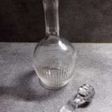 Superb old baccarat crystal liquor decanter, Nancy model, 19th century