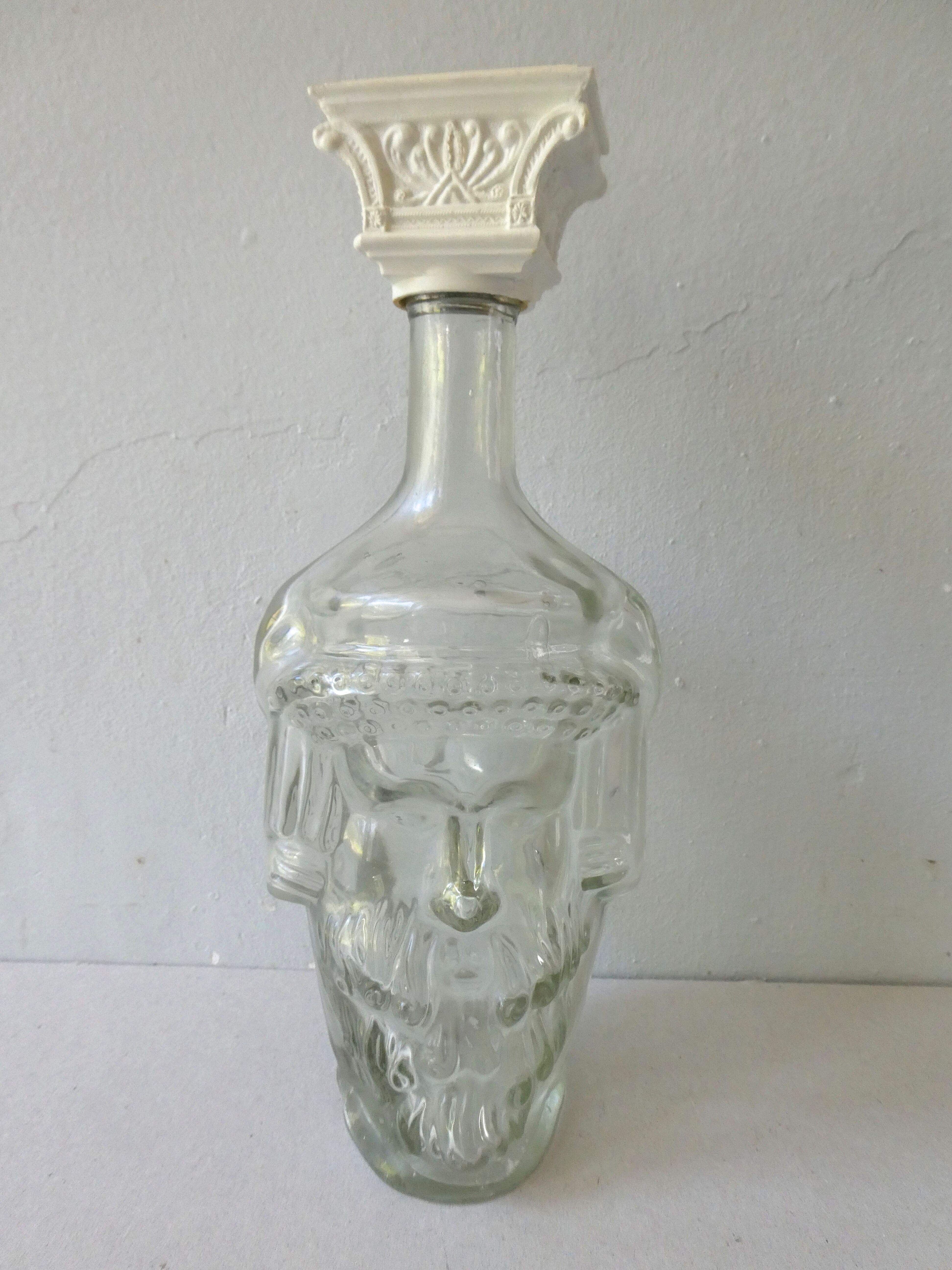 Anthropomorphic glass bottle