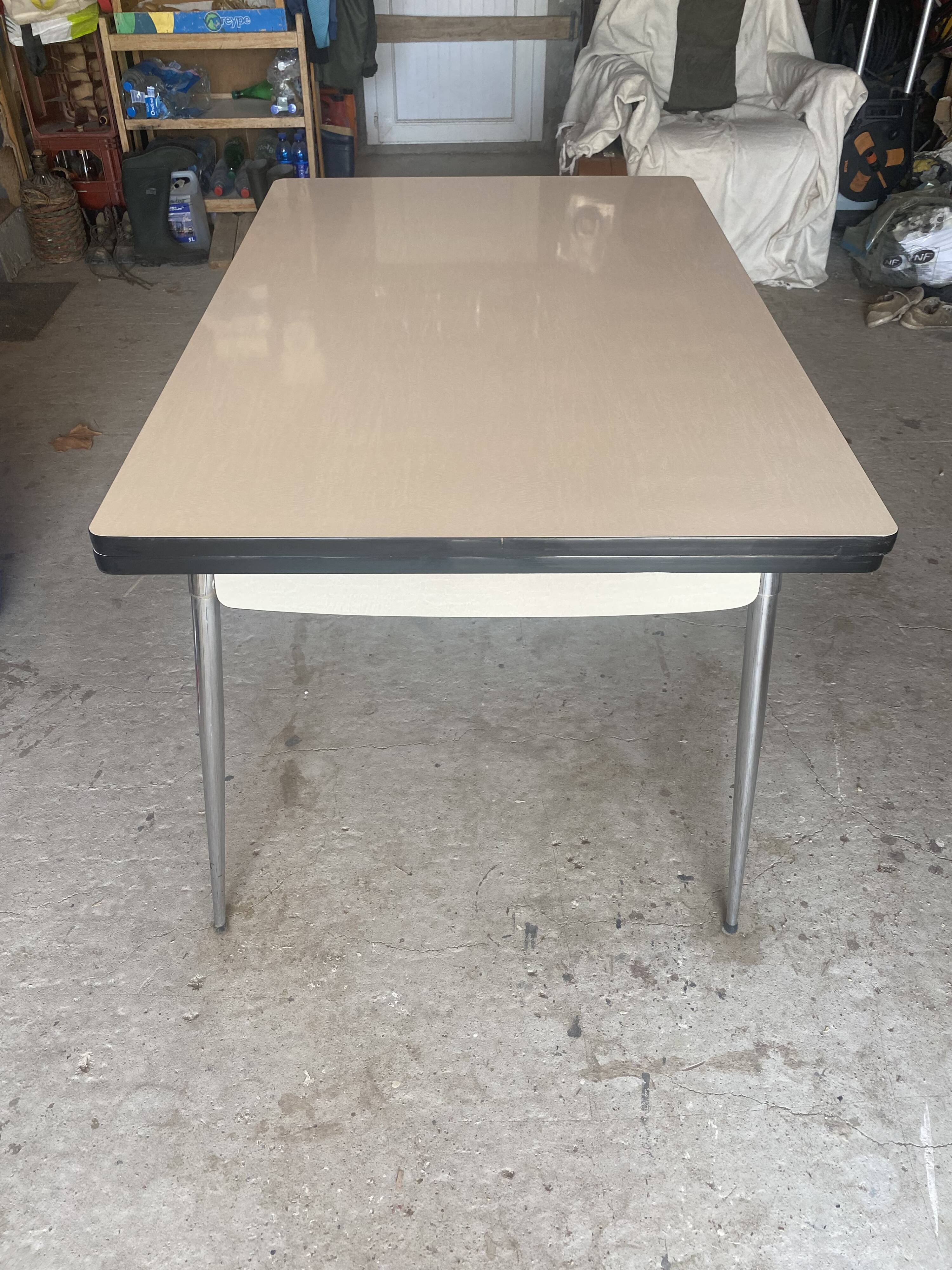 Vintage white formica table
