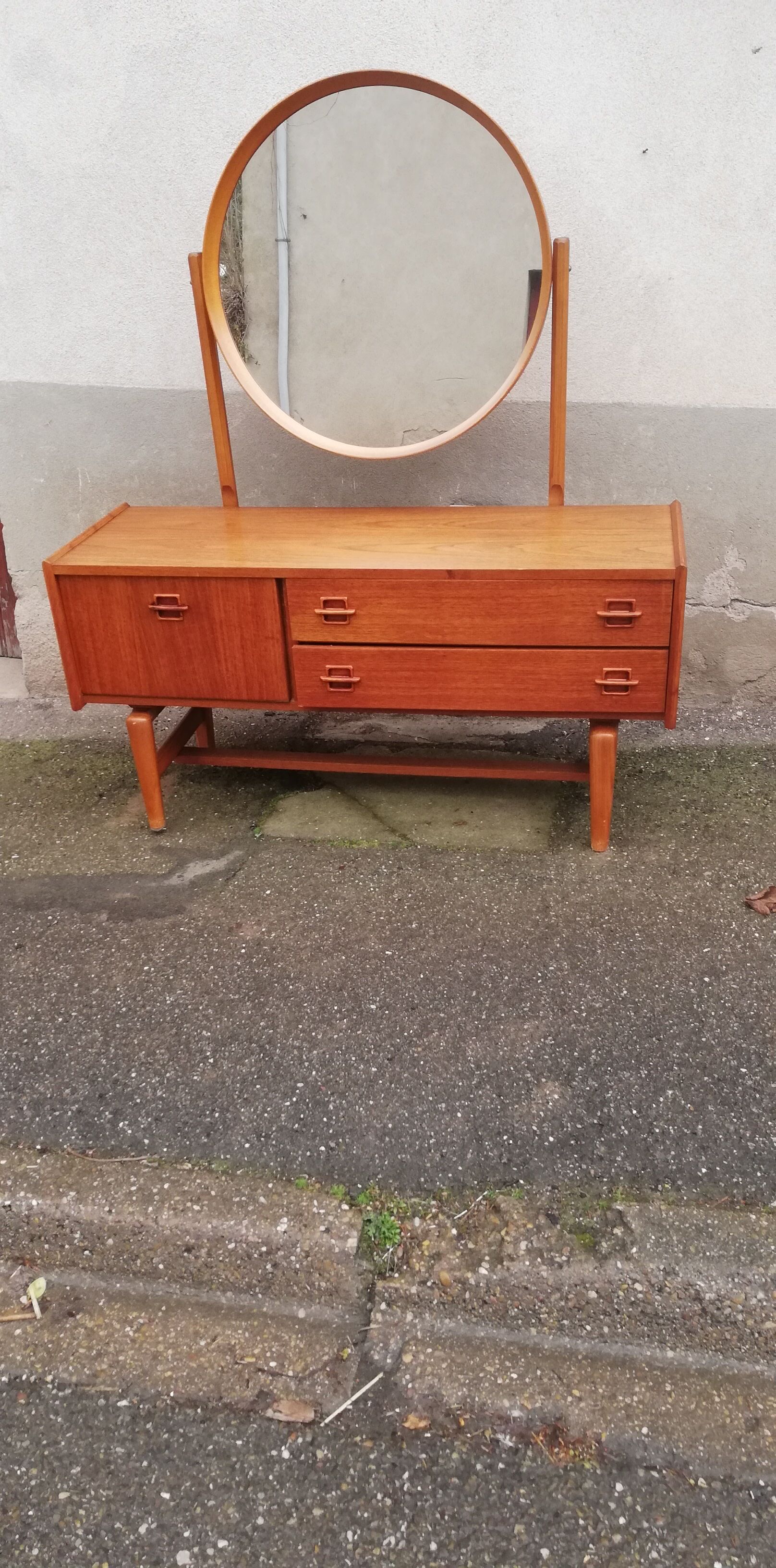 Scandinavian teak dressing table
