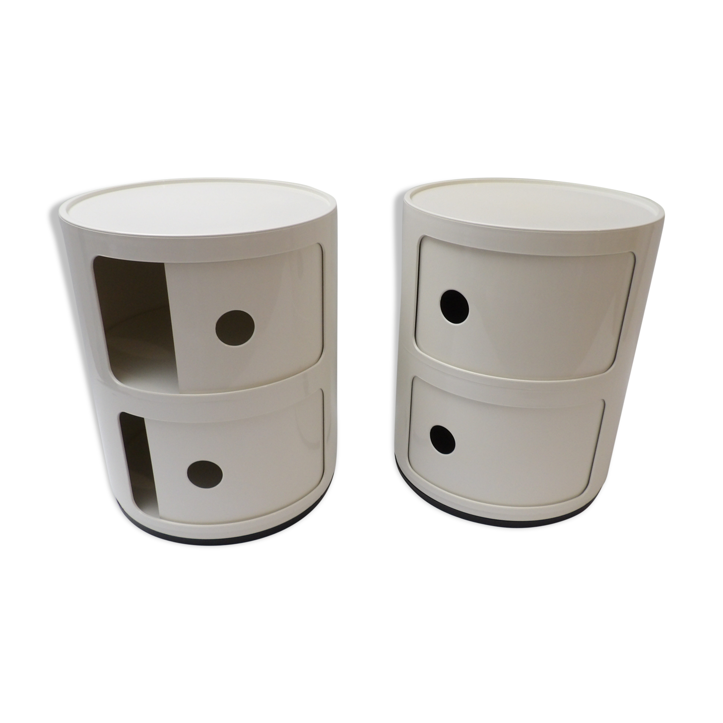Pair of Tables of extra or end of sofa Kartell by Anna Castelli