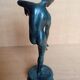 Bronze dancer with patina, early 20th century