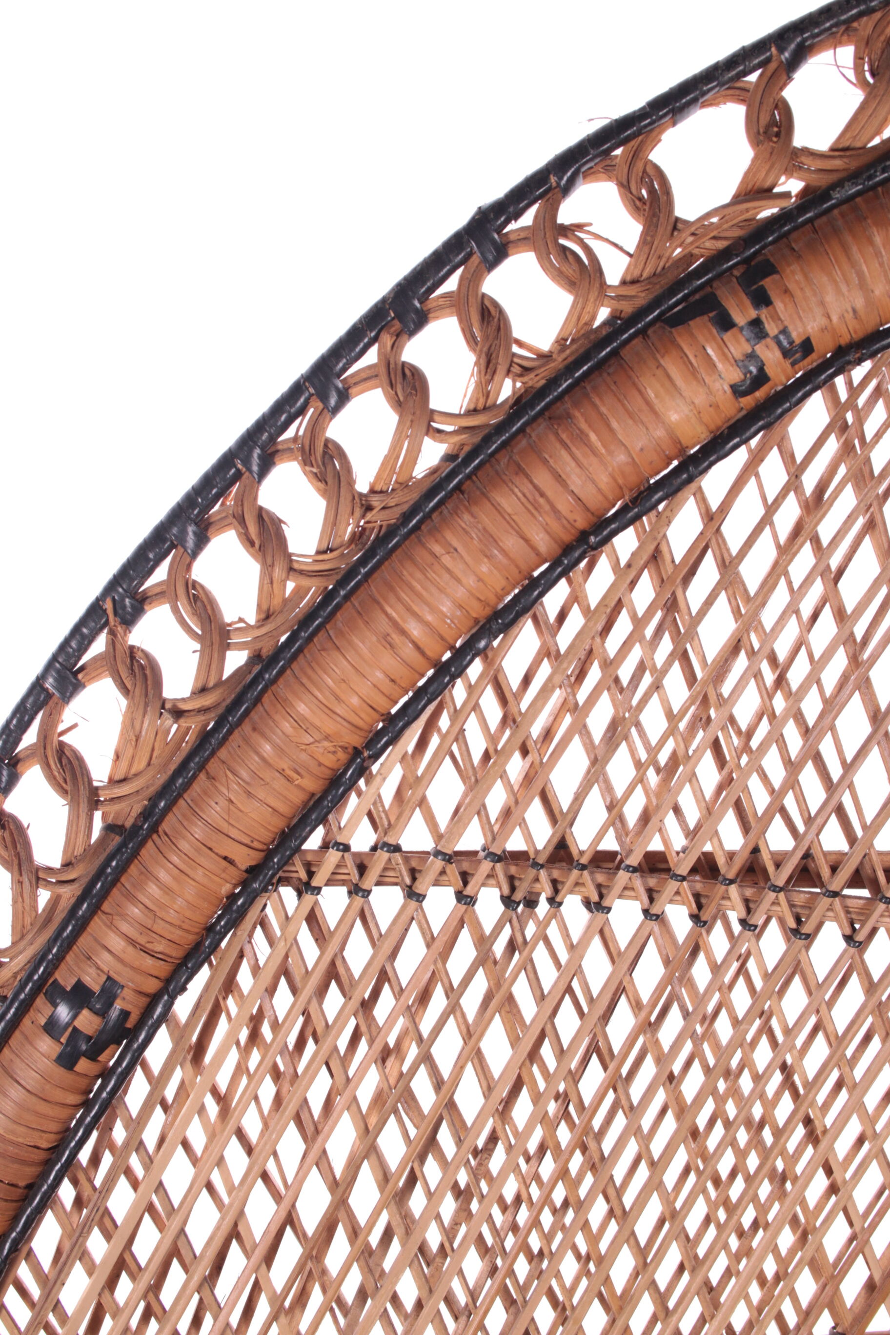 French King Sized Emmanuelle Peacock Chair, 1960s