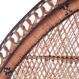 French King Sized Emmanuelle Peacock Chair, 1960s