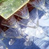 12 engraved stemware