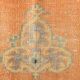 6x9 Vintage Pale Orange Oushak Handmade Vintage Rug, 176x260 Cm