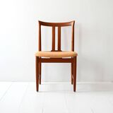 Set of 6 Scandinavian Teak Chairs with Yellow Seats