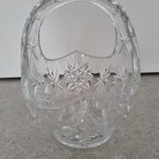 Bohemian crystal fruit basket