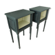 Classic black and raw nightstands