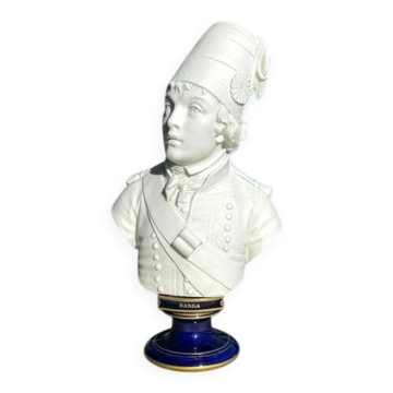 Buste en biscuit de Sèvres « Barra » daté 1891