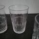 4 verres gobelets vintage en cristal de Baccarat modèle Nancy