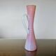 Vase, soliflore stelvia glass, italy, pink, orange and opalescent, 1960s