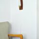 Applique murale scandinave moderne danoise en teck, laiton et verre opalin, années 1960