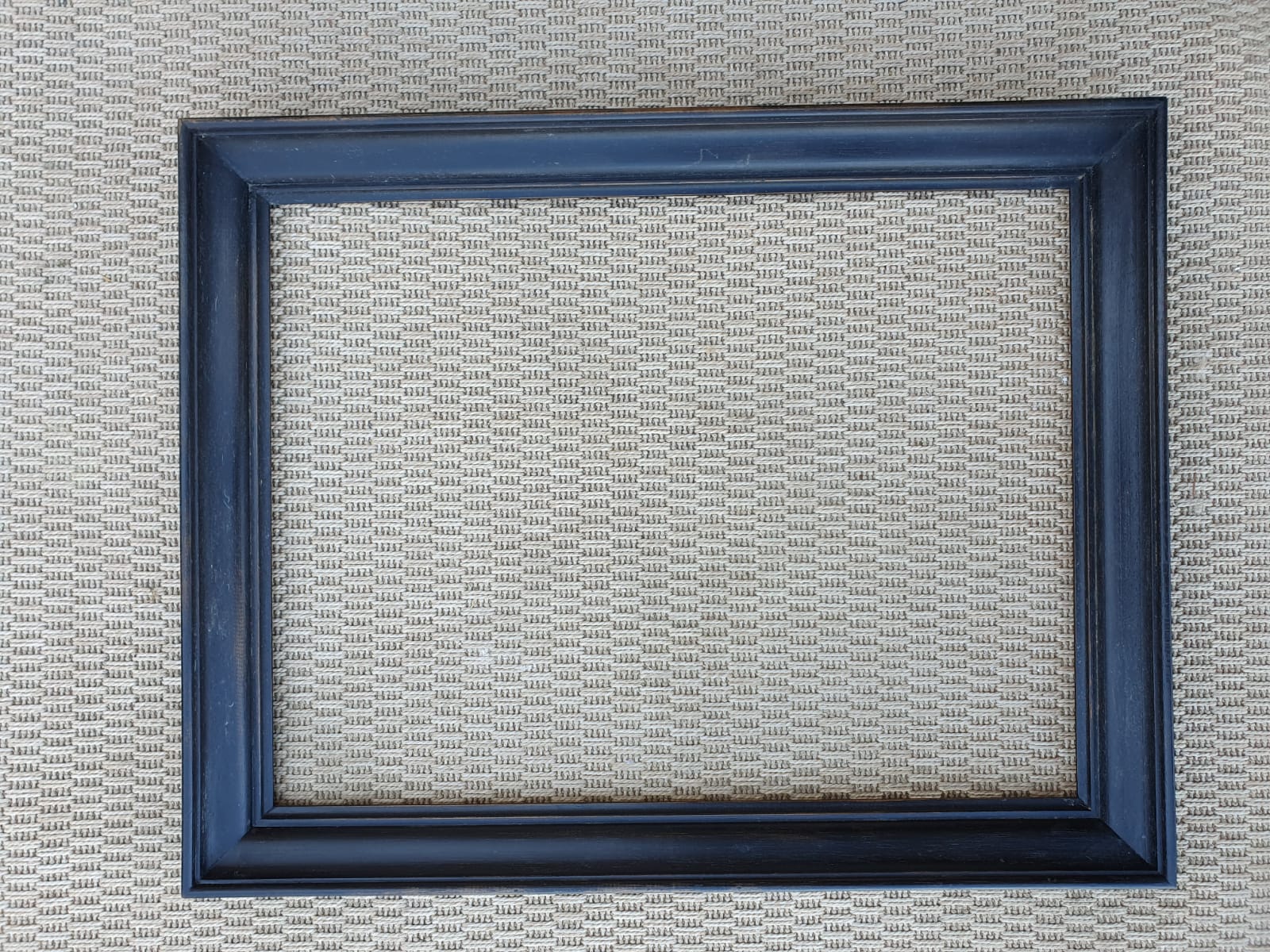 Old black patinated frame