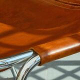 Chair Les Arcs Charlotte Perriand – Vintage patinated leather from the 60s/70s