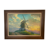 M.deschoot (1899/1971) oil on canvas "moulin de l'étendard" xx century