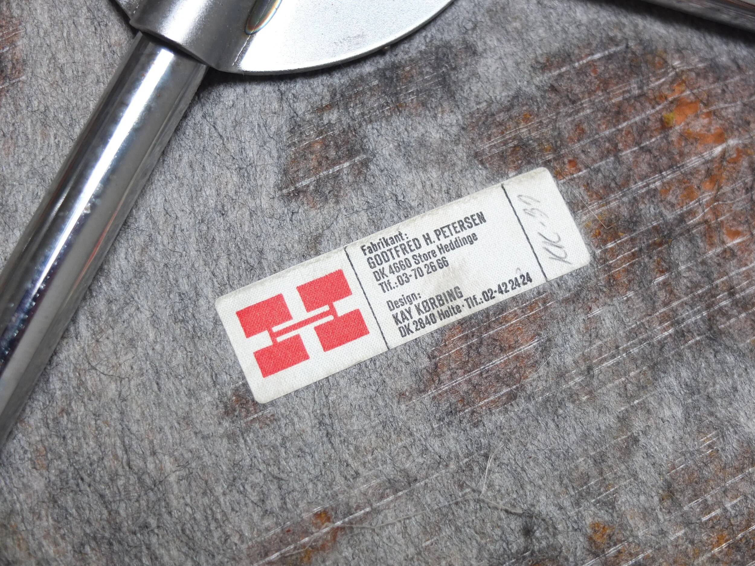 Danish pair of 'KK-37' armchairs by Kay Kørbing for Godtfred H. Petersen, 1960s