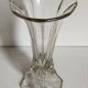 Art-Deco high foot vase in molded crystal early twentieth century
