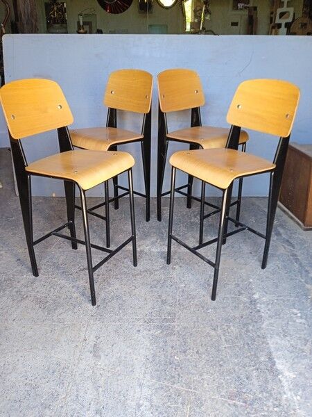4 vintage design bar top stool