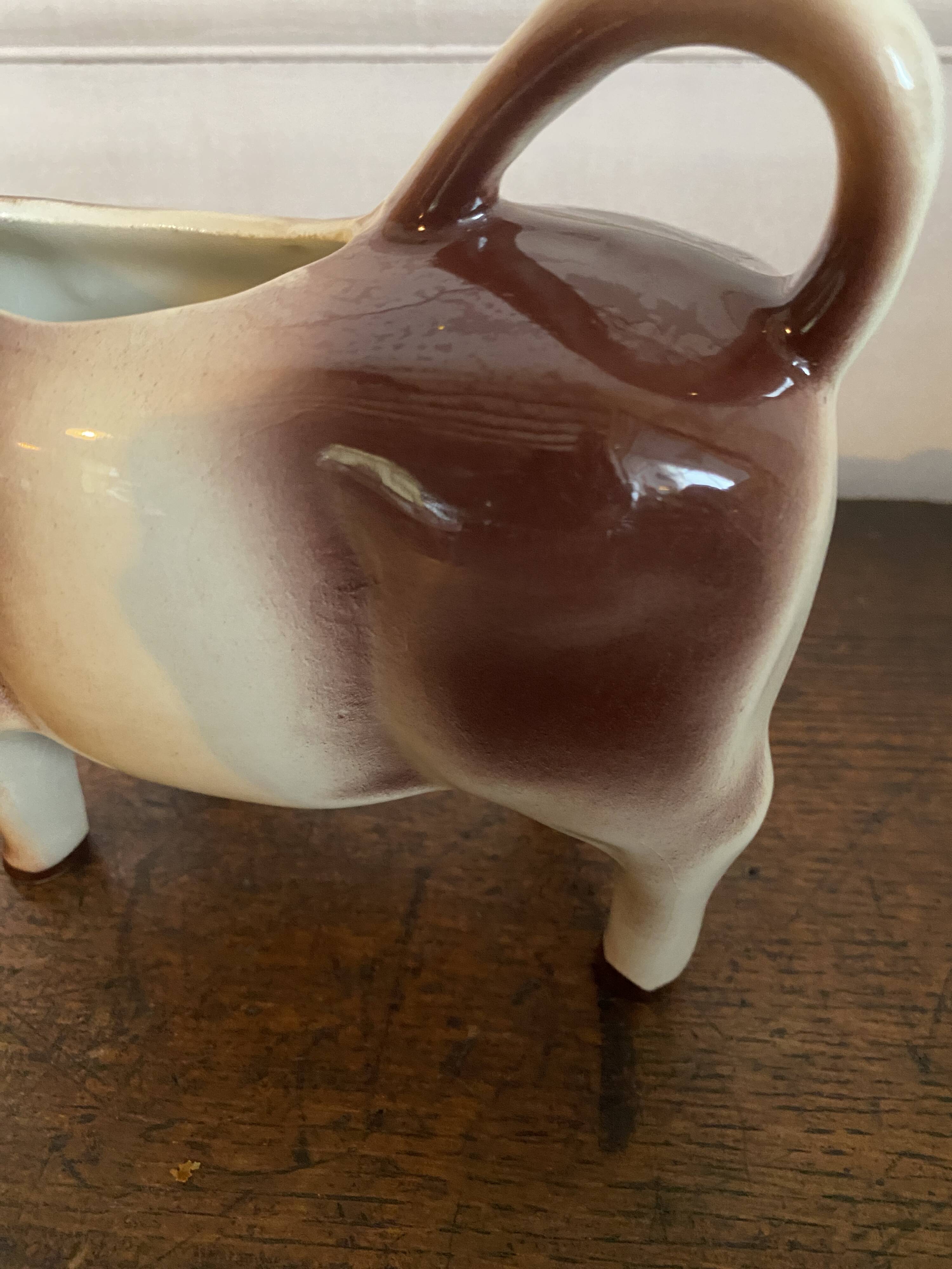Milk jug - Cow motif - vintage ceramic