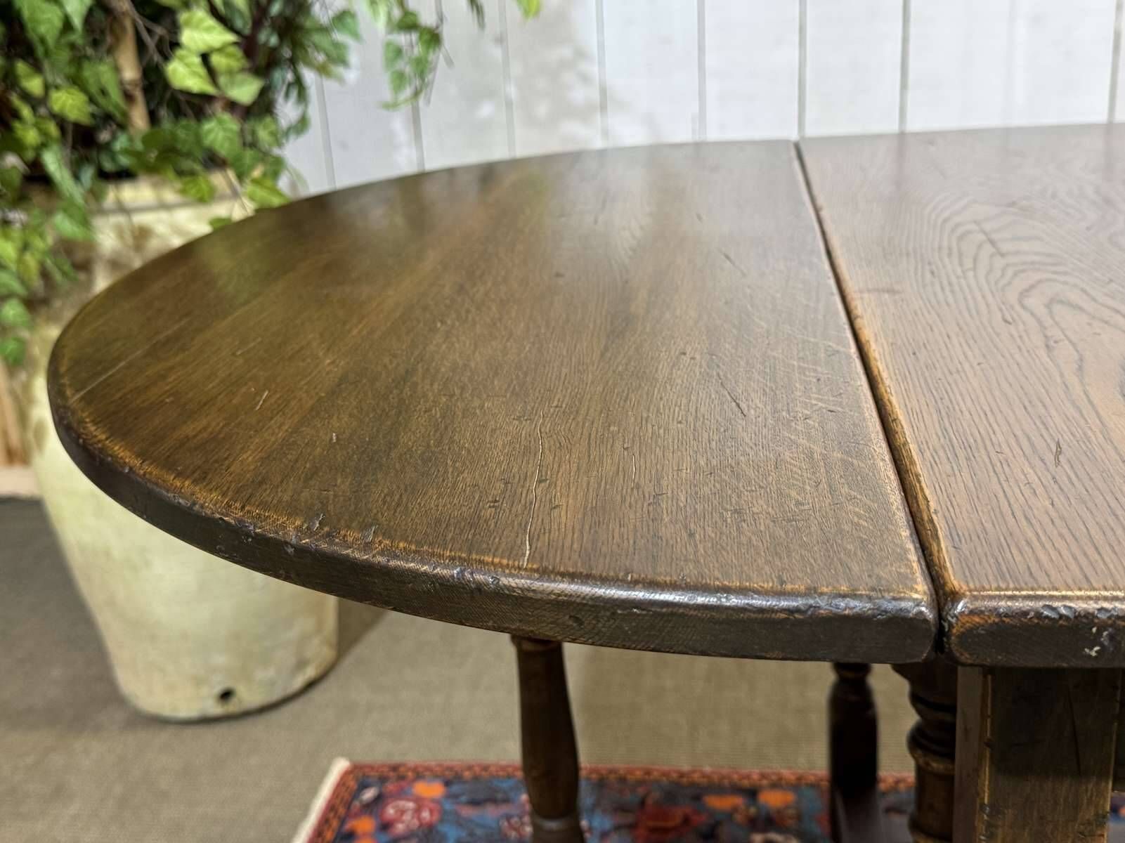 1950s oak gateleg table