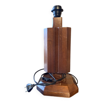 Art deco wooden lamp base